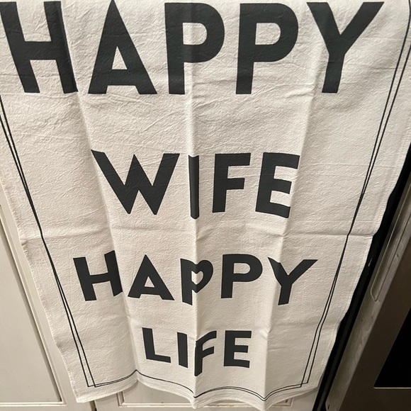 Tea Towel "Happy Wife Happy Life" - Picture 5 of 8
